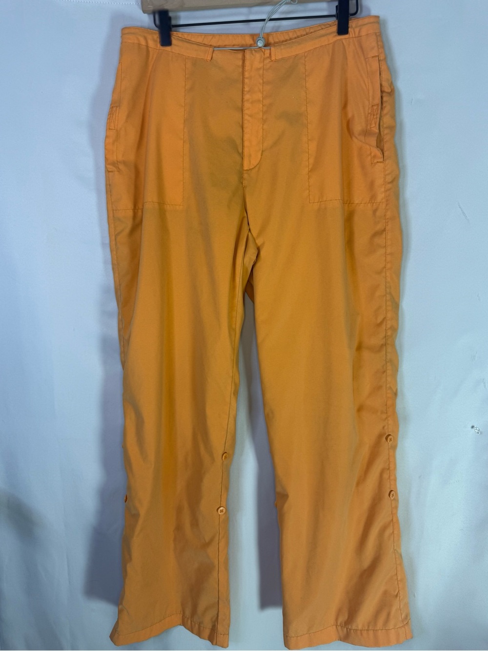 Nike - Women’s Orange Windbreaker Cargo Pants with Drawstring Waist - Size L